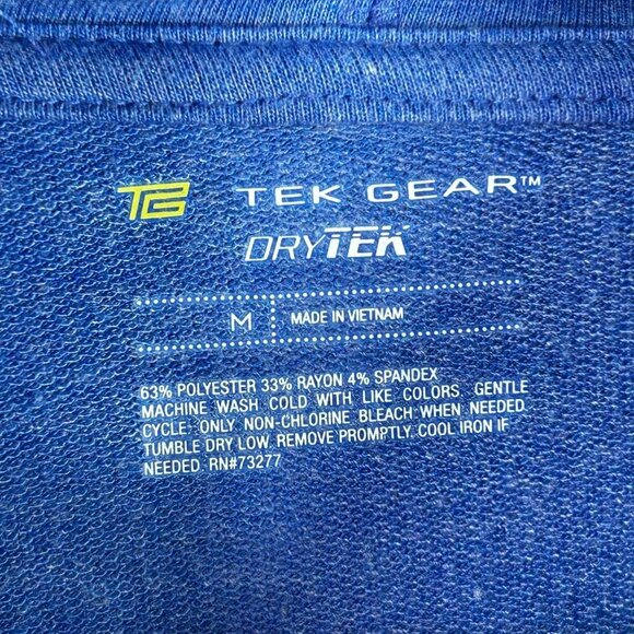 Womens mock neck‎ blue athletic pullover tunic size medium - Picture 3 of 5